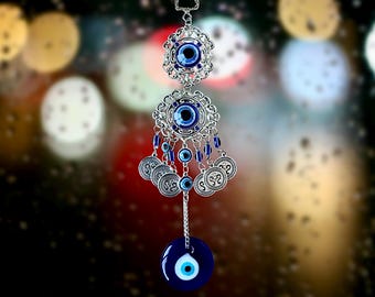 Blue Evil Eye Wall Hanging