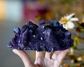 Majestic Manganese Purple Quartz Cluster