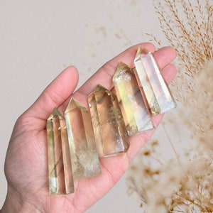 A Grade Natural Citrine Tower, Citrine Wand, Natural Citrine Point, Crystal Grid, Citrine Crystal Point, Citrine Obelisk, Generator Crystals