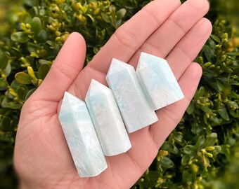 Blue Aragonite Mini Towers