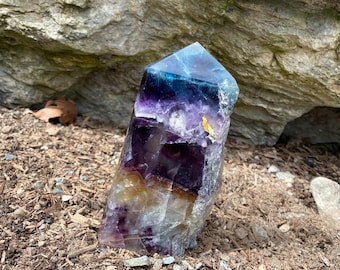 Large Rainbow Fluorite Slab (self-standing)