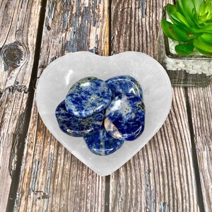 Sodalite Thumb Stone, Thumbstone, Worry Stone, Earth Stone, Wish Stones, Healing Crystals and Stones