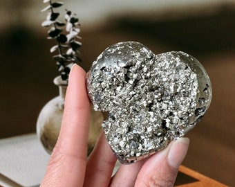 Pyrite Cluster Heart (2.5" Wide)