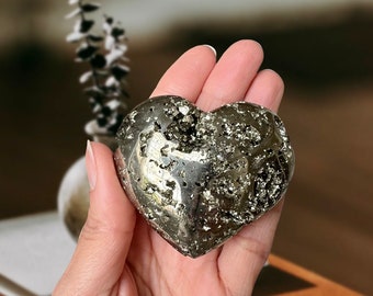 Pyrite Cluster Heart (2.3" Wide)