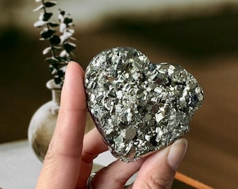 Pyrite Cluster Heart (2.5" Wide)