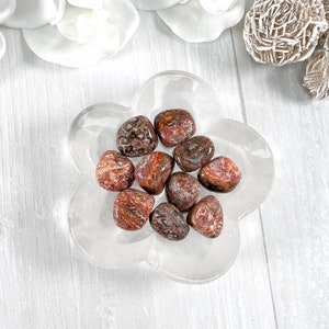 Leopardskin Jasper Tumbled Stone, Jaguar Stone, Leopardskin Stone, Leopardskin Worry Stone, Leopardskin Crystal, Crystal Healing