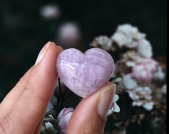Kunzite Puffy Heart