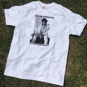 Gram Pansons & The Fallen Angels T-Shirt Country Vintage Style The Byrds Emmylou Harris Flying Burrito Brothers