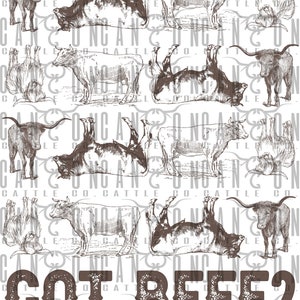 got beef, cow, long horn, highland, western, punchy, farm, png, instant download, sublimation design