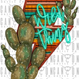 cosa selvaggia serape fulmine e cactus, neon, occidentale, incisivo, design a sublimazione