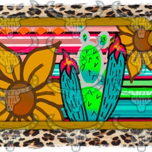 Kansas State, Leopard, Serape, Sunflower, Cactus, Western, Punchy, PNG, INSTANT DOWNLOAD, Sublimation File