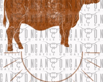cattle brand, cow, western, western grunge, farmer, rancher, png, instant download, sublimation design