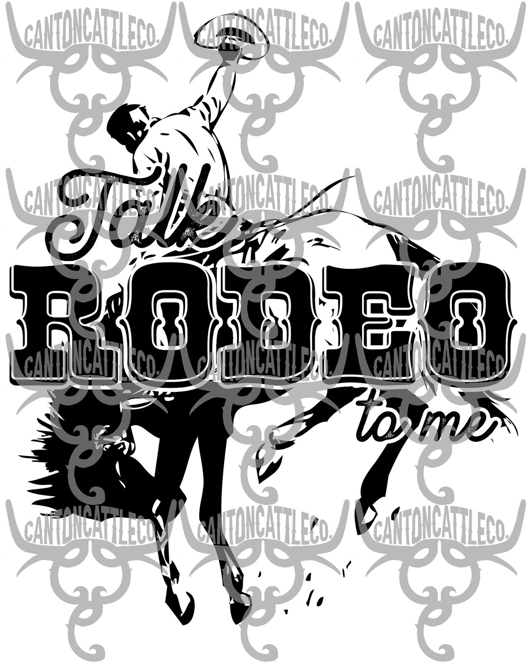 Talk Rodeo to Me, Rodeo, Western, Punchy, Bucking Bronco, Cowboy, Png ...