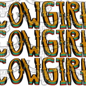 Retro Cowgirl Trio, Western, Punchy, PNG, INSTANT DOWNLOAD, Sublimation File