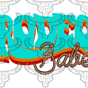Retro Rodeo Babe, Western, Punchy, PNG, INSTANT DOWNLOAD, Sublimation File