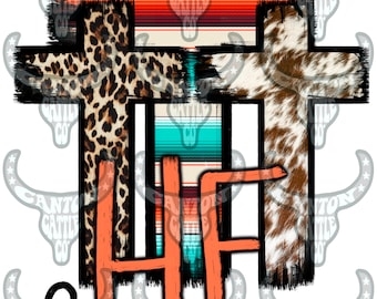 He has Risen, Cross, Easter, Jesus, Christian, Western, Serape, Leather, Cowhide, PNG, INSTANT DOWNLOAD, Sublimation File