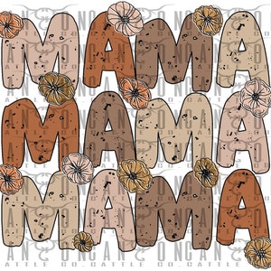 mama, boho, boho, floreale, occidentale, incisivo, semplice, png, download istantaneo, design a sublimazione