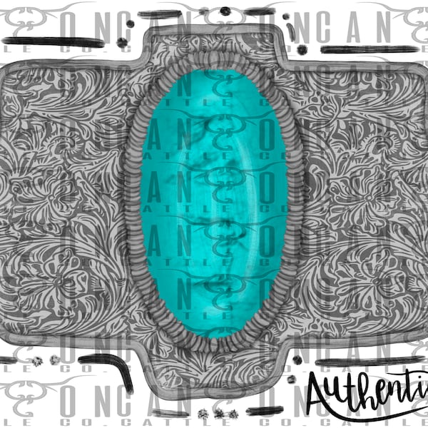 authentic tooled belt buckle with turquoise, western, punchy, western grunge, png, instant download, sublimation design