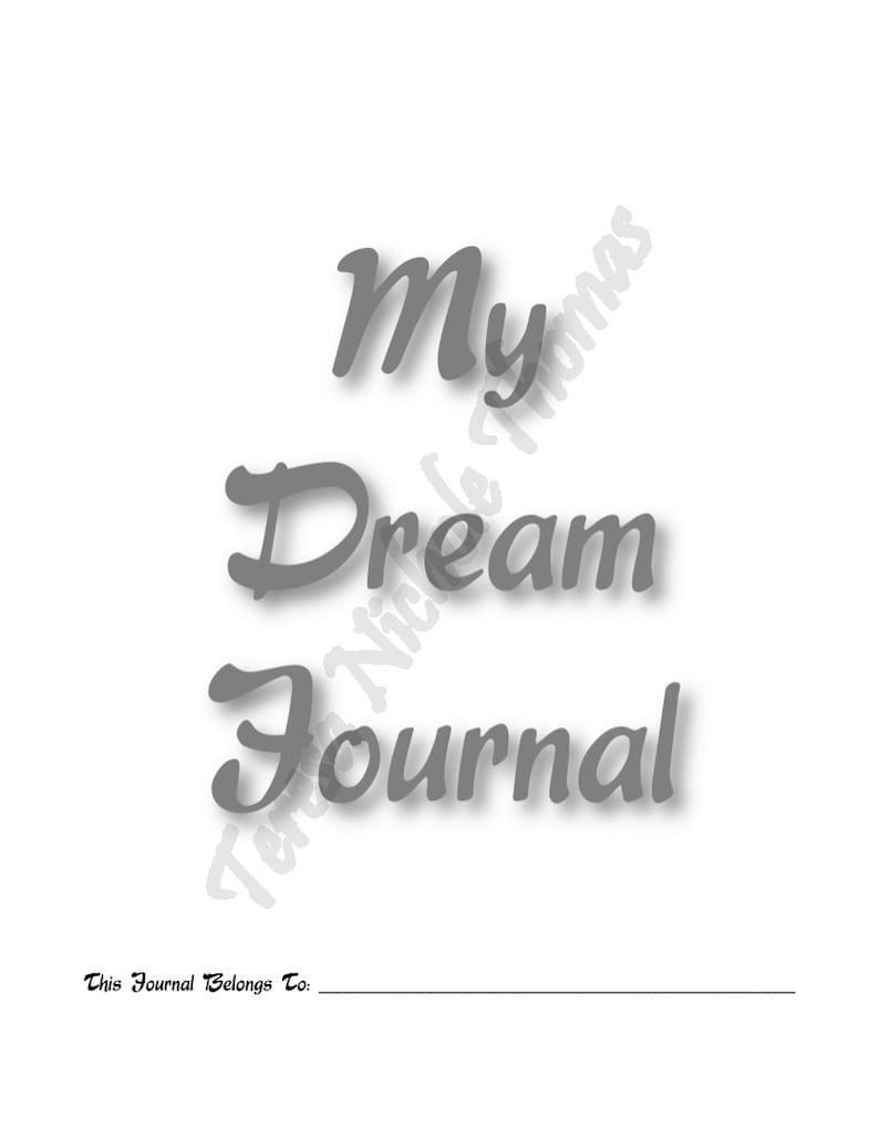 Dream Journal A Dream Diary With Prompts to Help You Track Etsy