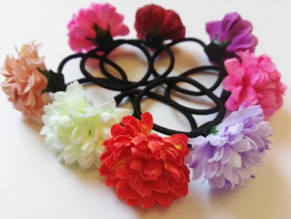 flower hair bobbles