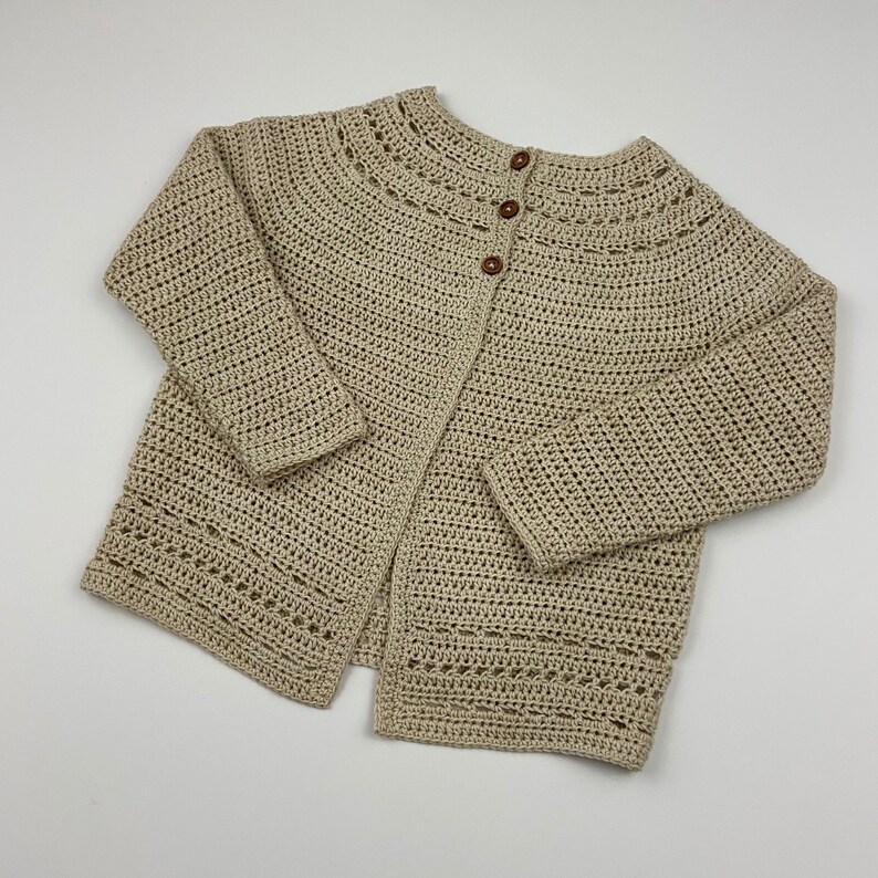 4T Organic Cotton Caroline Sweater in Oatmeal