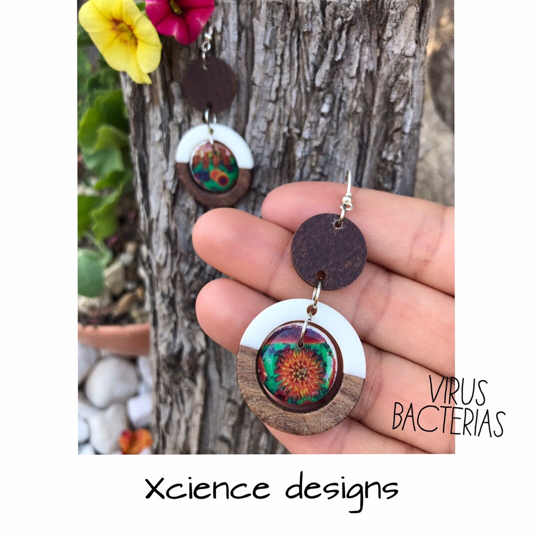 Science Earrings, Biology Earrings, Cells Earrings - Etsy