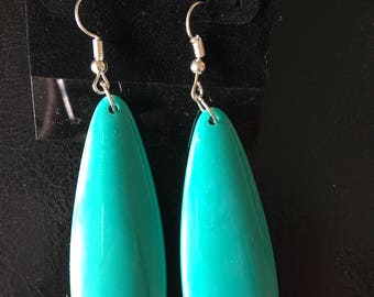 Mod Swirl Ear Rings Costume Accessory