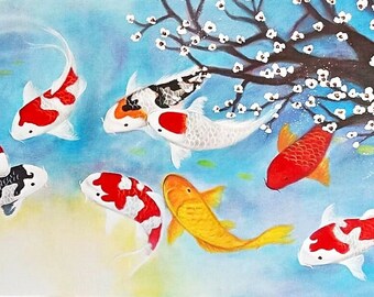 Koi Fish Painting - Feng Shui’s Symbol of Luck