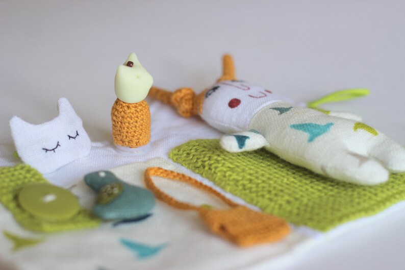Travel Dollhouse Set Linen Dollhouse Cloth Doll Rag Doll Etsy