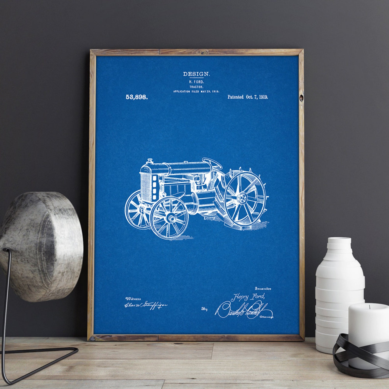 Tractor Printable Tractor Poster Farmer Printable Farmhouse Etsy