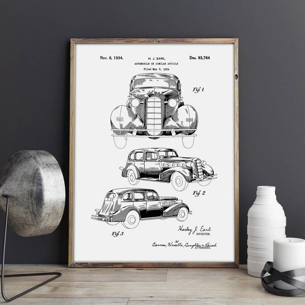 Vintage Car Wall Art Car Wall Print Vintage Car Print Retro Etsy
