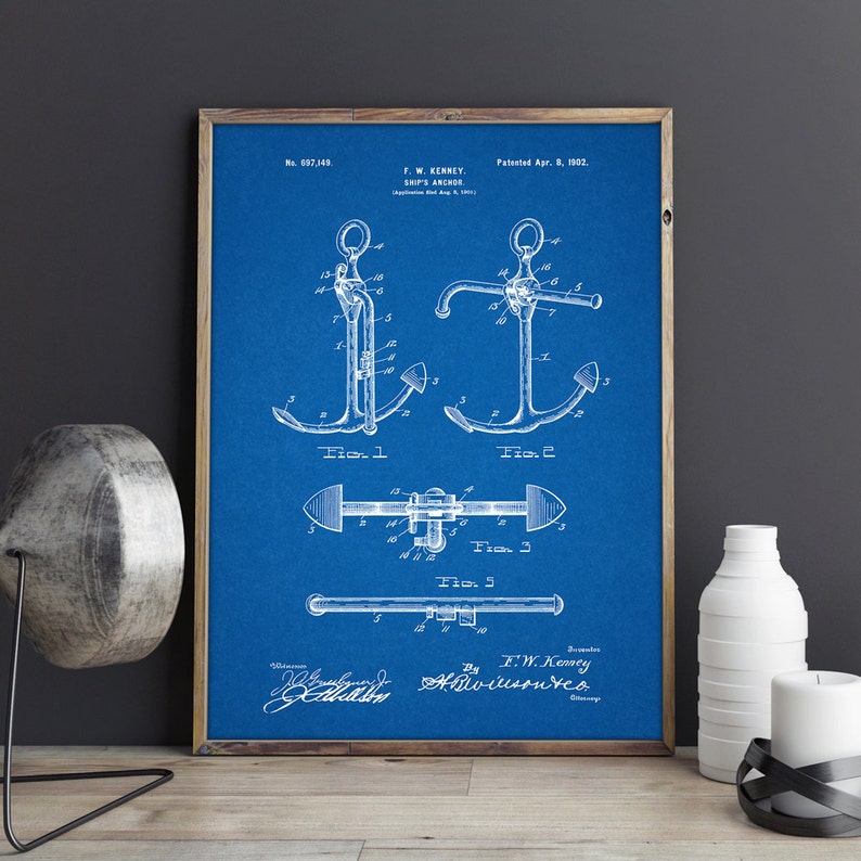 anchor sailboat wall art