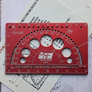Designer. Outil de dessin rouge