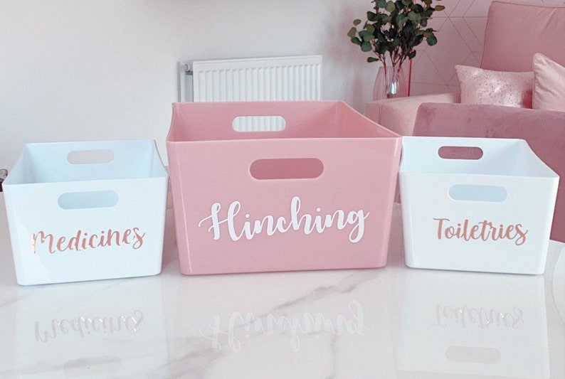 Personalised Storage Box Labelled Storage Box Cleaning Etsy UK
