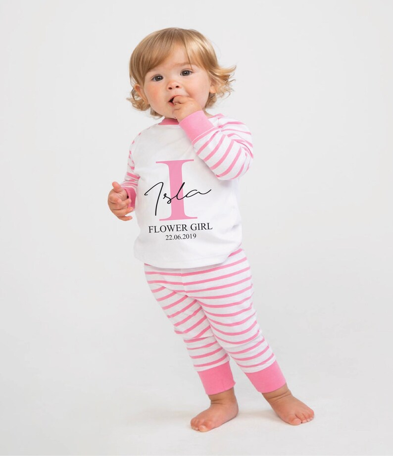 Personalised Flower Girl Pyjamas Flower Girl Pjs Page Boy Etsy UK