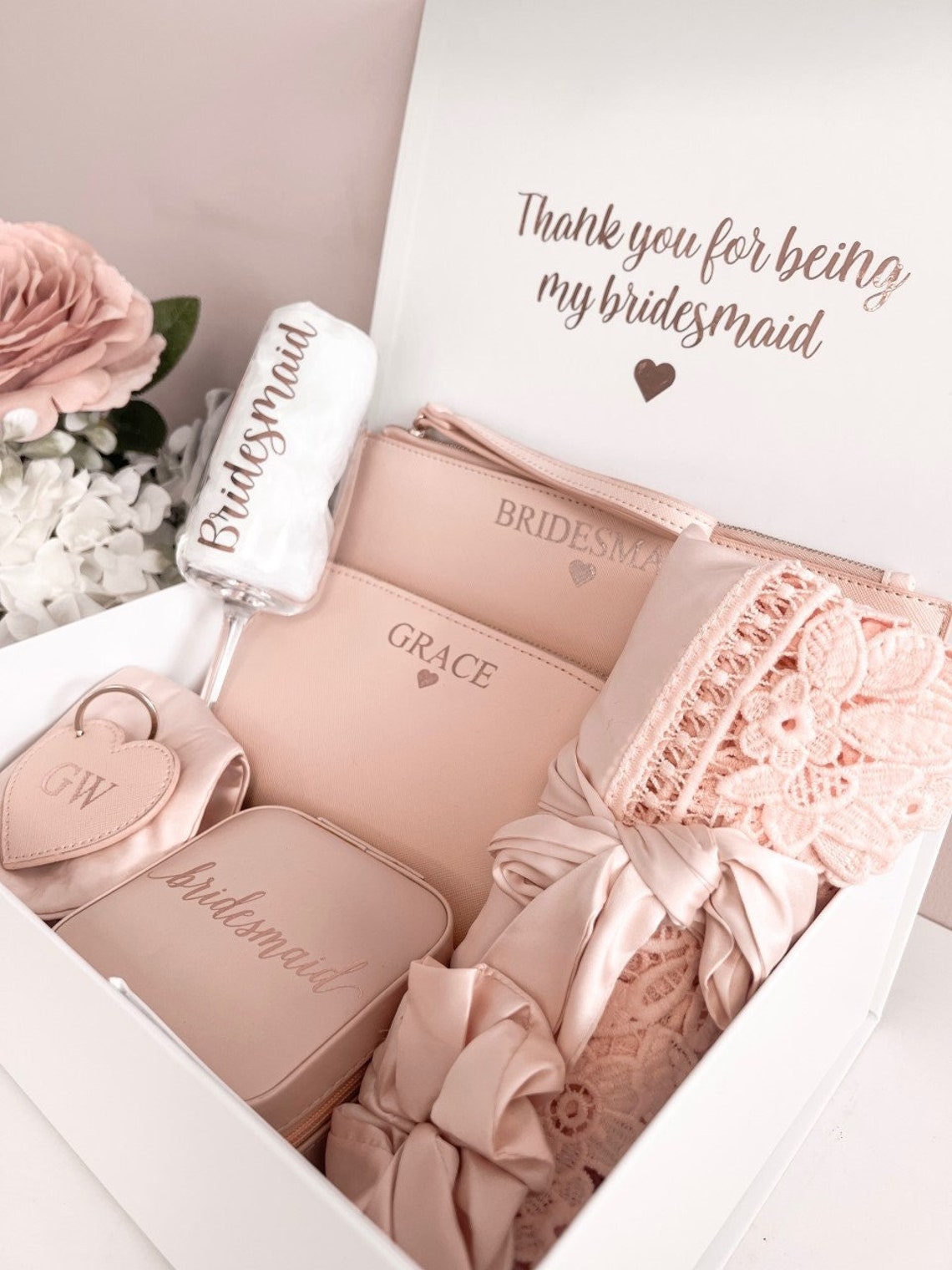 Bridesmaid Gift Box Pre Filled Bridal Party Gift Set Etsy UK