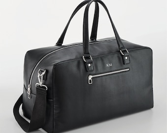 Sac de week-end personnalisé pour homme, sac de week-end pour homme, fourre-tout de luxe sur mesure pour homme, cadeau pour papa, cadeau d'anniversaire pour mari, cadeau de fête des pères