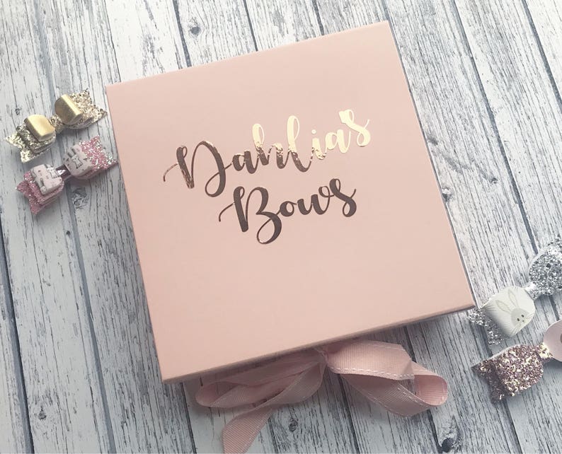 Personalised Hair Bow Box Storage Box Keepsake Box Nursery Etsy