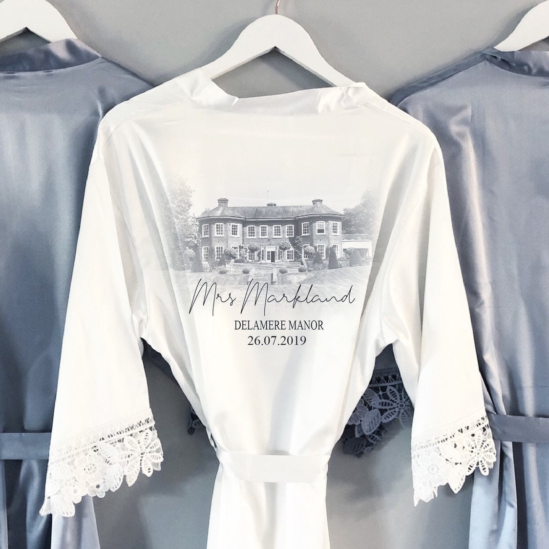 personalised bridesmaid robe