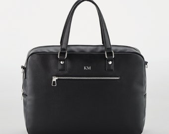 Porte-documents personnalisé pour homme, sac de travail pour homme, sacoche personnalisée pour ordinateur portable pour homme, cadeau fête des pères, anniversaire de papa, anniversaire de grand-père, sac de travail