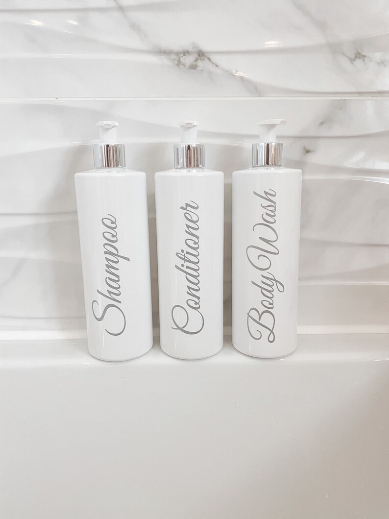 Shampoo conditioner bottle reusable bottles soap dispenser Etsy