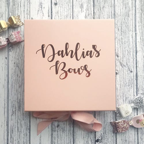 Personalised Hair Bow Box Storage Box Keepsake Box Nursery Etsy UK