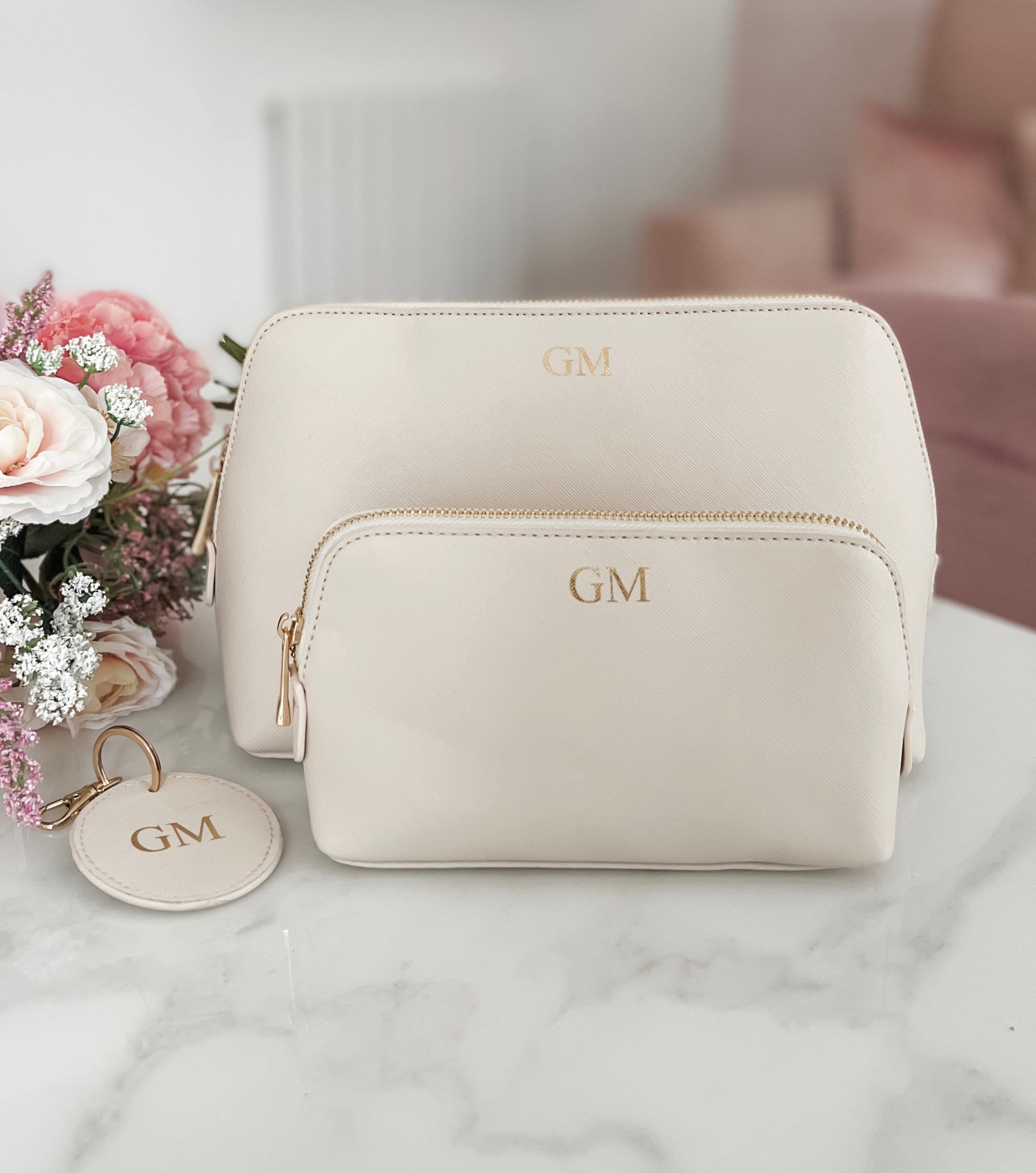 Monogram makeup bag hot sale