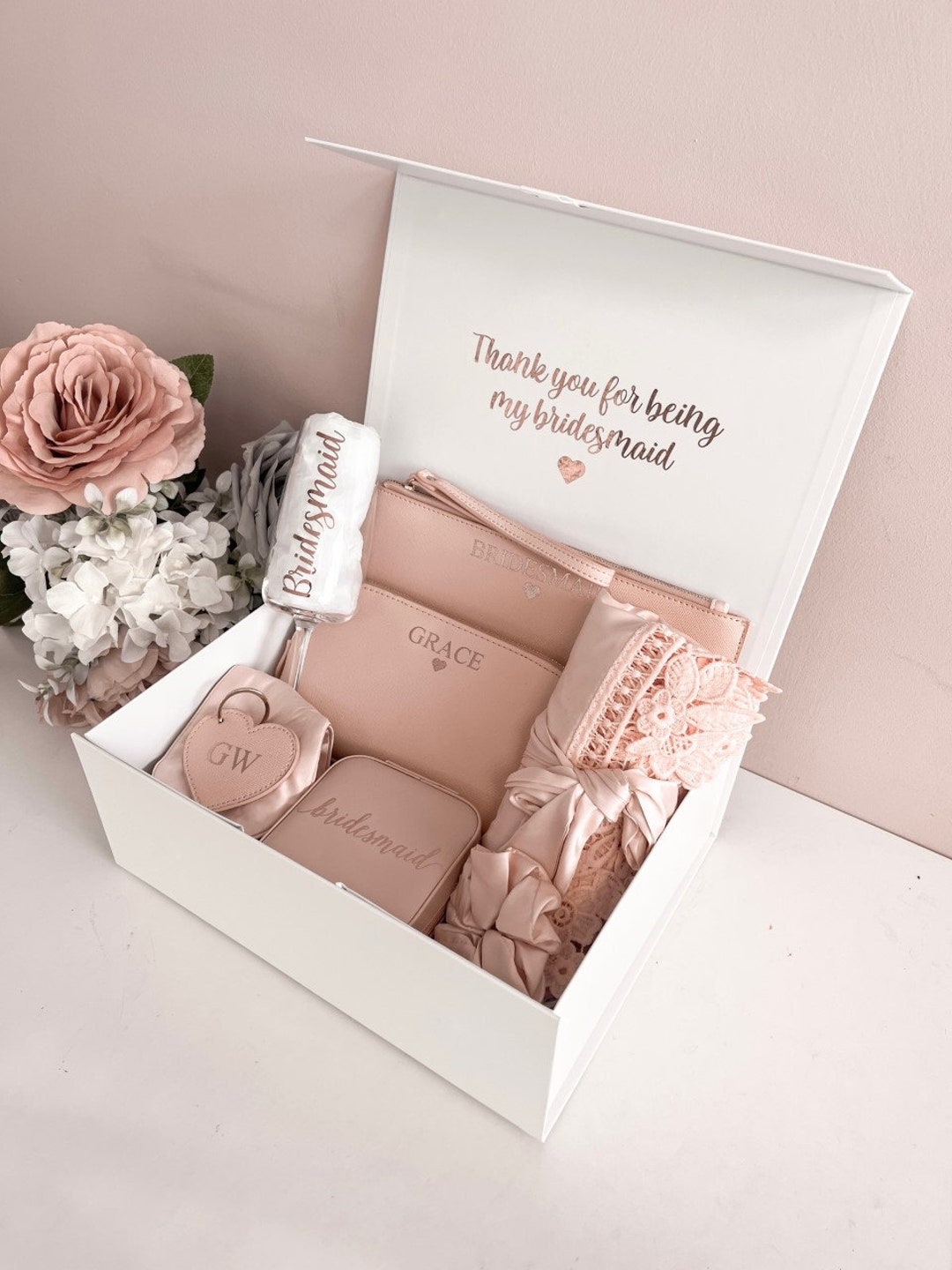 Bridesmaid Gift Box Pre Filled Bridal Party Gift Set Bridesmaid Robe