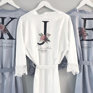 personalised bridal dressing gowns