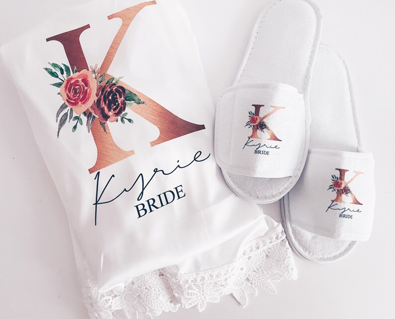 gown and slipper set