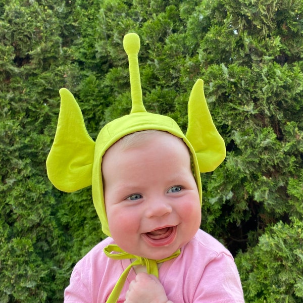 Alien baby hat/alien hat/Little Green Men hat/ Alien/green alien baby hat/toddler alien hat/green baby bonnet/