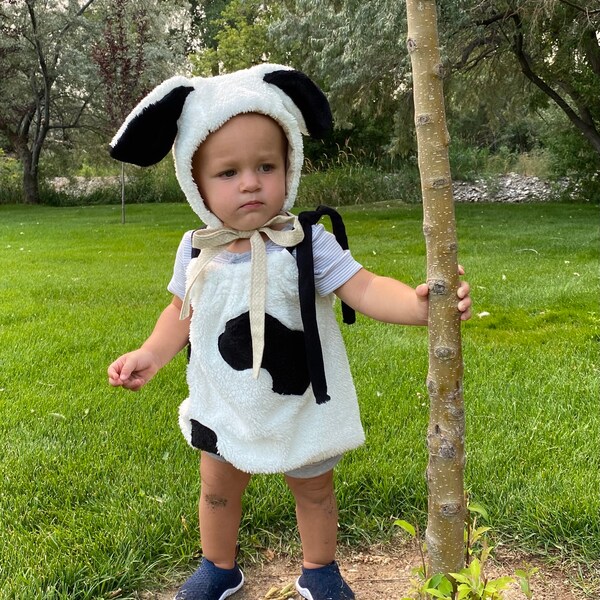 Cow costume/baby cow costume/cow baby costume/baby cow hat/baby cow bonnet/cow baby set/cow baby hat/cow baby/toddler cow costume/