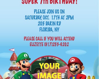 Mario Bros invite