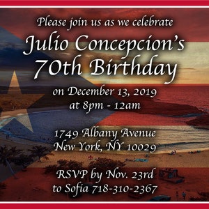 Puerto Rican Invitation - Mar Chiquita Beach